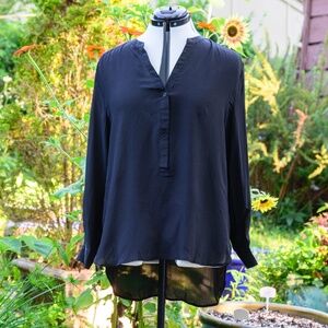 J. Crew NWOT Pure Merino Navy V-Neck fine-gauge vtg. sweater